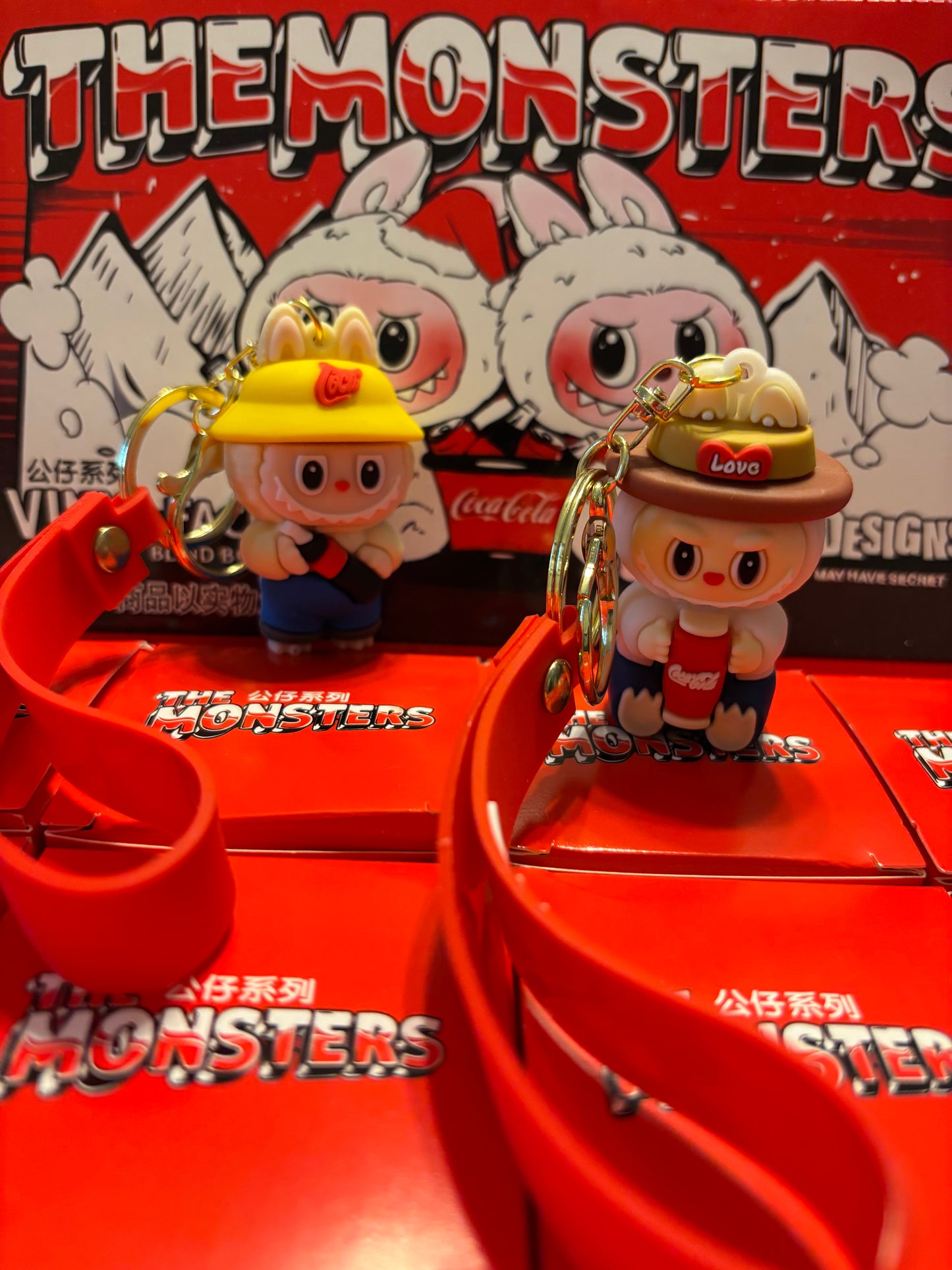 Labubu Large Coke a Cola Blind Box Keychain