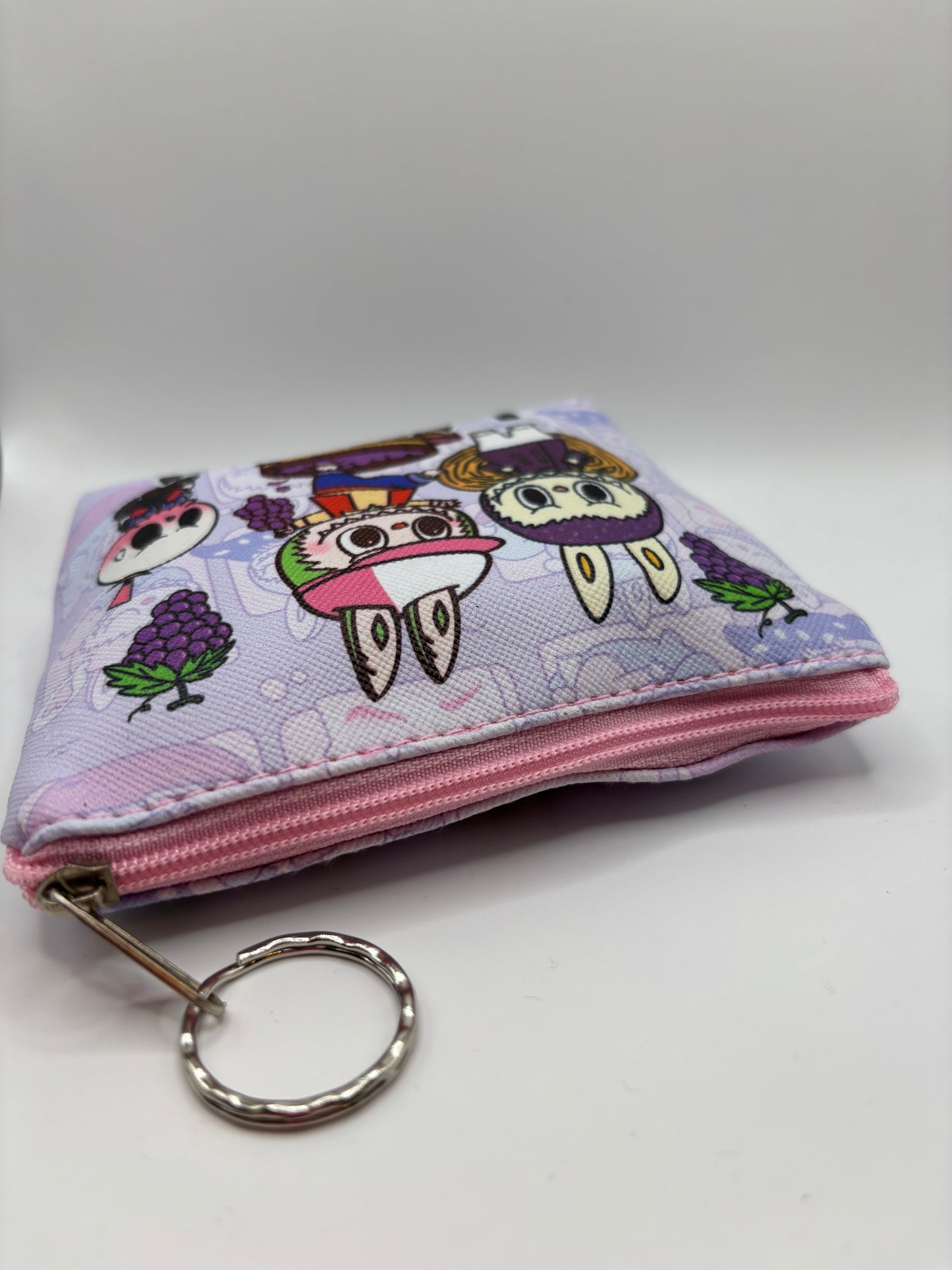 Light Purple Labubu Keychain Coin Purse