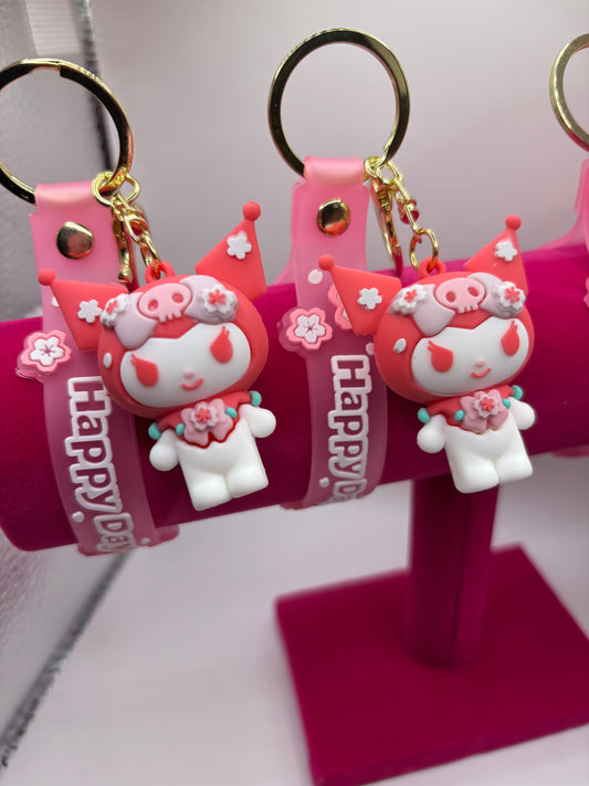 Kuromi Hello Kitty Keychain