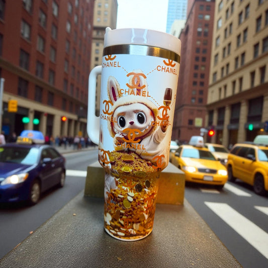 40 oz Channel Labubu Insulated Tumbler