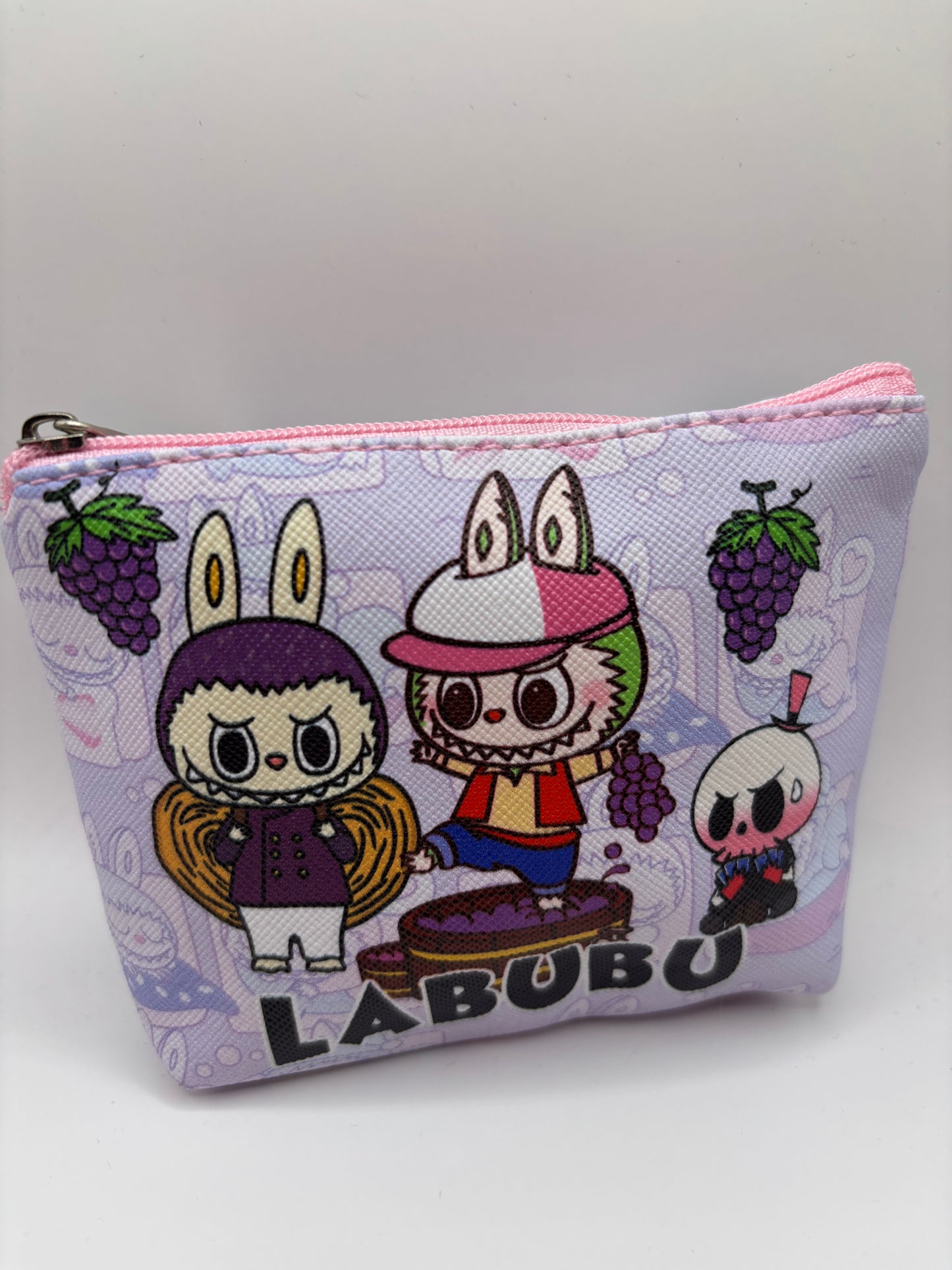 Light Purple Labubu Keychain Coin Purse