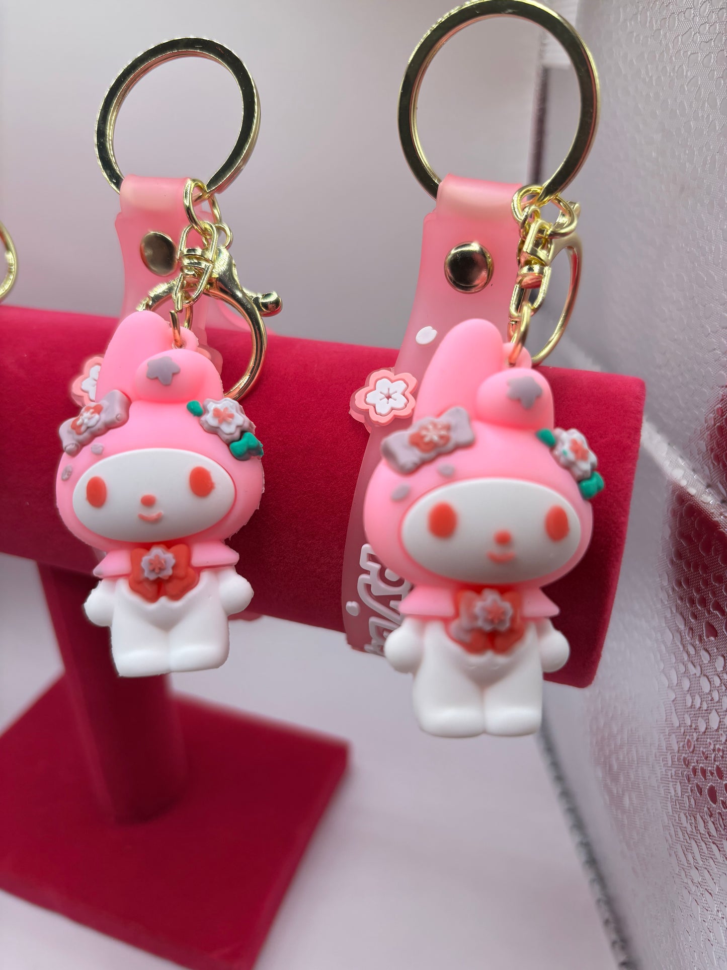 My Melody Hello Kitty Family Keychain