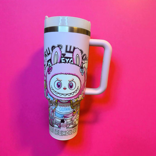40 oz Labubu Harlequin Insulated Tumbler