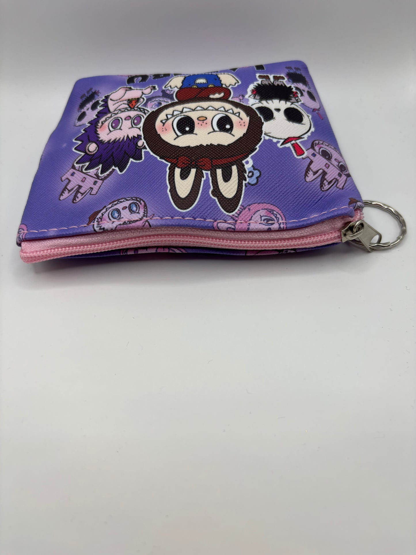 Dark Purple Labubu Keychain Coin Purse