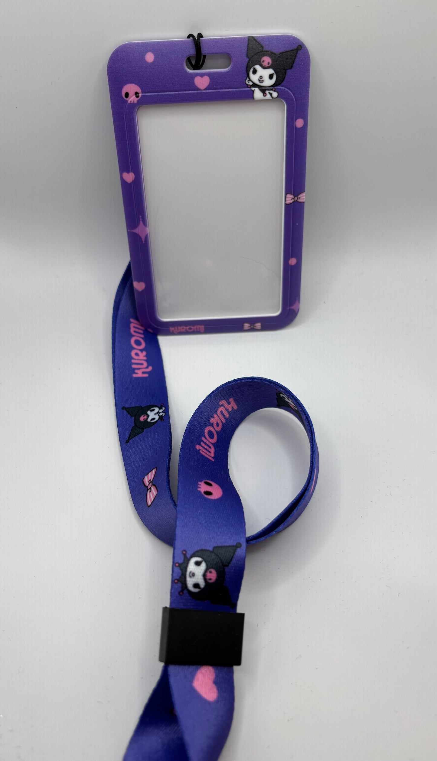 Purple Kuromi Lanyard &ID holder