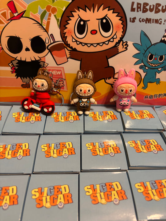 Labubu Sliced Sugar Blind box keychain